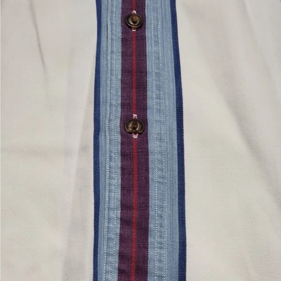 VTG 90's Chaps Ralph Lauren Button Up Shirt Men's Size XL Vertical Stripes - Picture 3 of 4